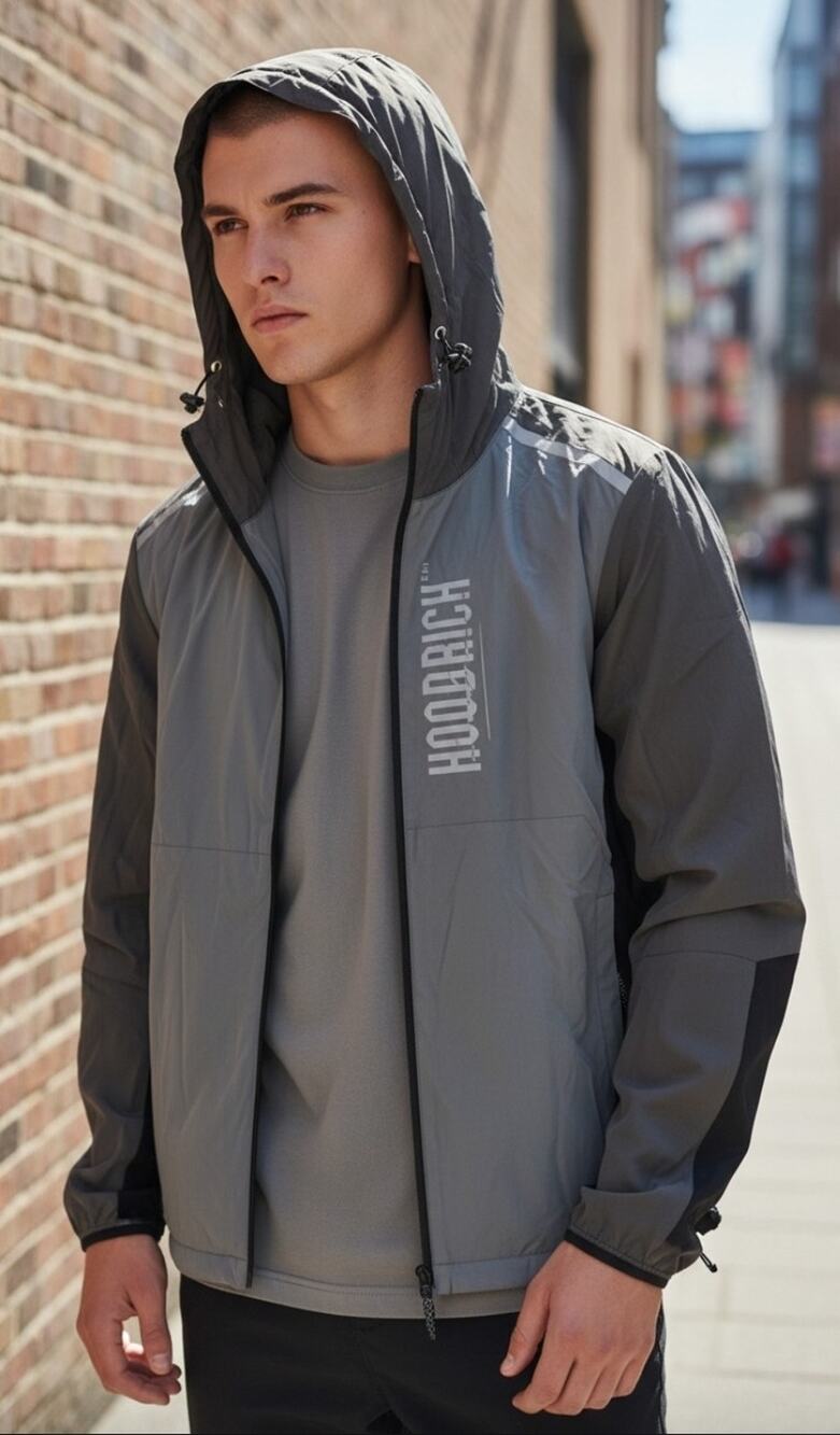 Sz Medium Hoodrich woven full-zip jacket
